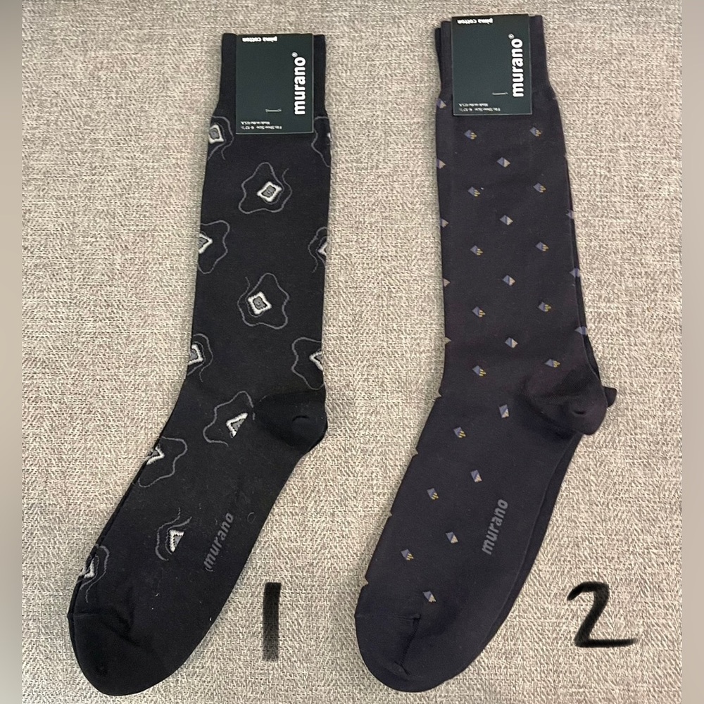 MURANO - Dress Socks 2 for $10. Not sold separately price is final